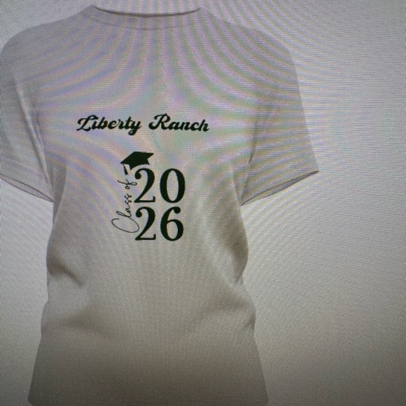 Accessories - Any school Class of 2026 T-Shirt - White with any color Print grad tee shirts